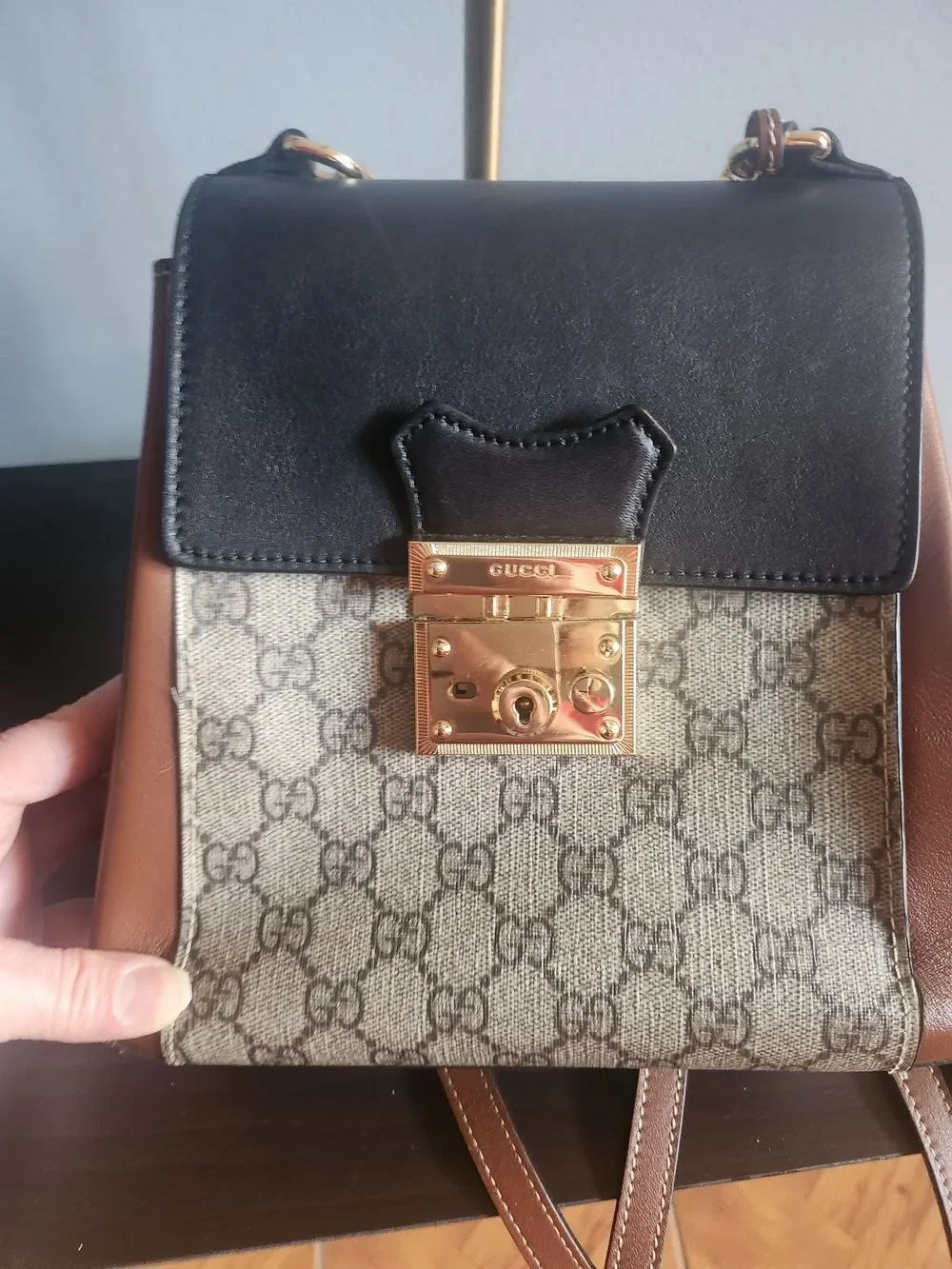 Gucci Lock It Backpack Satchel